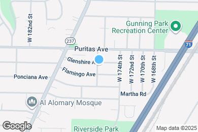 Map image of the property - 17613 Glenshire Ave