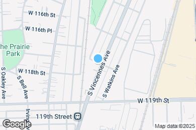 Map image of the property - 11800 S Vincennes Ave