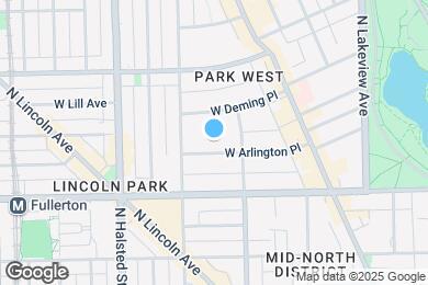 Map image of the property - 626 W Arlington Pl