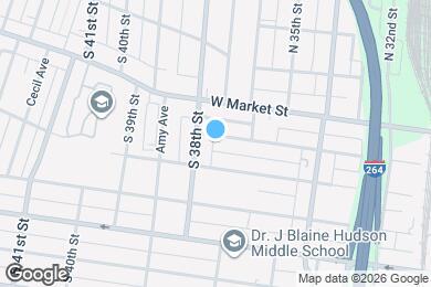 Map image of the property - 3622 W Jefferson St