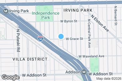 Map image of the property - 3735 W Grace St