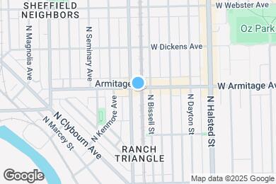 Map image of the property - 951 W Armitage Ave