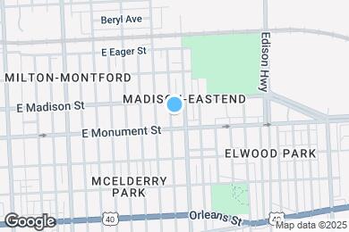 Map image of the property - 711 N Streeper St