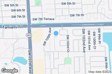 Map image of the property - 1021 SW 104th Ct