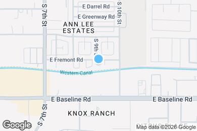 Map image of the property - 905 E Fremont Rd
