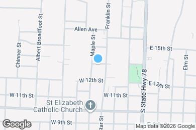 Map image of the property - 317 Jones St