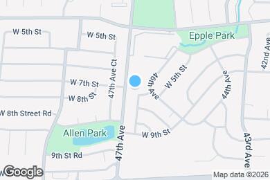 Map image of the property - 4619 W 5th St