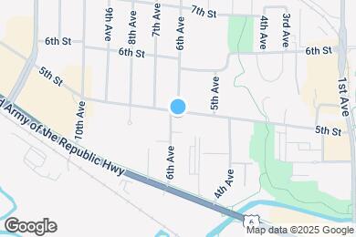 Map image of the property - 429 6th Ave