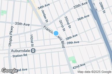 Map image of the property - 195-25 37th Ave