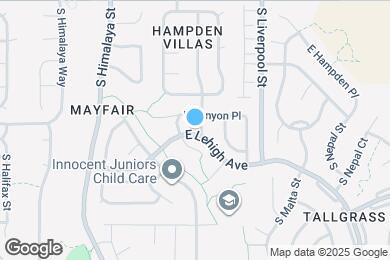 Map image of the property - 3775 S Kirk St