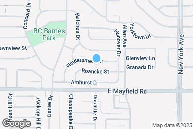Map image of the property - 1506 Winderemere Dr