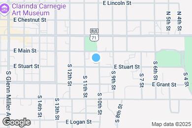 Map image of the property - 622 E Stuart St