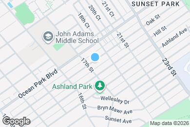 Map image of the property - 1714 Oak St