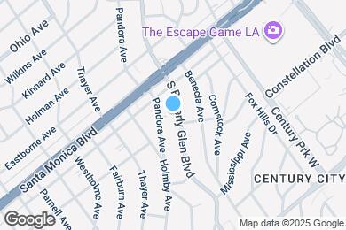 Map image of the property - 1849 S Beverly Glen Blvd