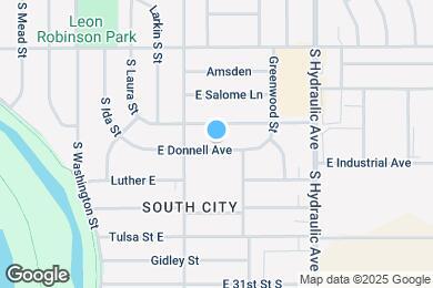 Map image of the property - 1402 E Donnell St