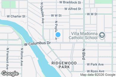 Map image of the property - 2705 N Poplar Ave