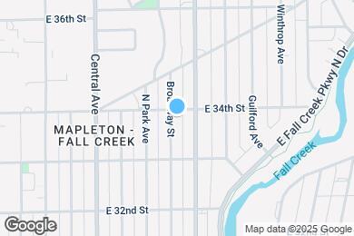 Map image of the property - 3365 Broadway St