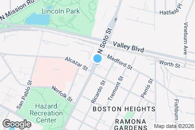 Map image of the property - 1638 N Soto St