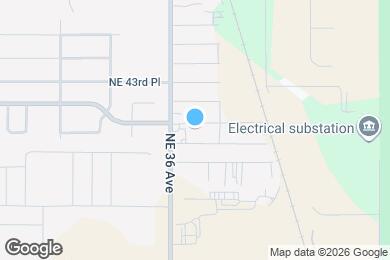Map image of the property - 3670 NE 42nd St