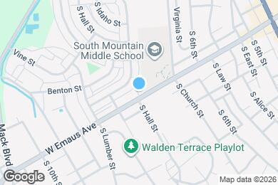Map image of the property - 727 W Emaus Ave