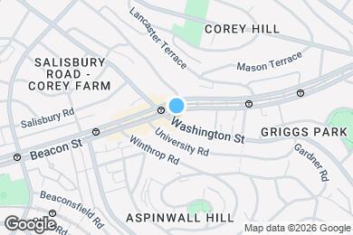 Map image of the property - 1609 Beacon St