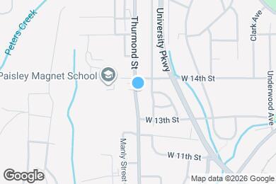 Map image of the property - 1335 Thurmond St