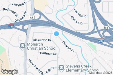 Map image of the property - 10609 Creston Dr