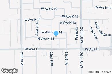 Map image of the property - 2143 W Avenue K15