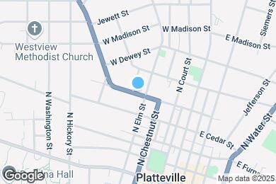 Map image of the property - 350 W Adams St