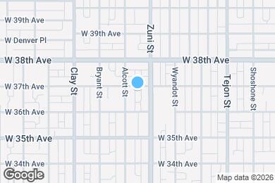 Map image of the property - 2432 W 37th Avenue