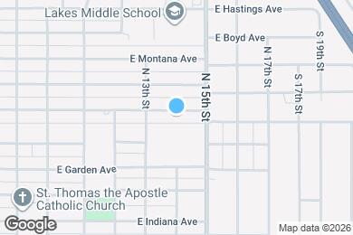Map image of the property - 1328 E Pennsylvania Ave