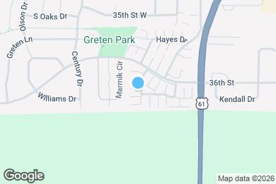 Map image of the property - 433 Frederick Cir