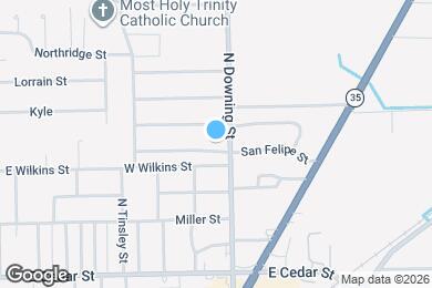Map image of the property - 1109 San Felipe St