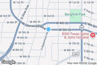 Map image of the property - 1708 S Robertson Ave