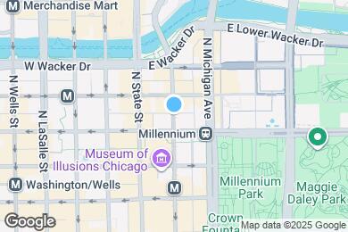 Map image of the property - 163 N Wabash Ave