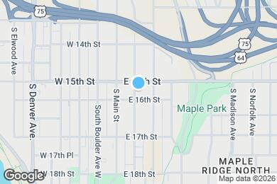 Map image of the property - 1511 S Baltimore Ave