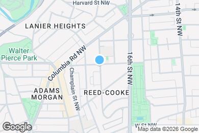Map image of the property - 1700 Euclid St NW