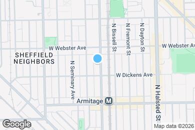 Map image of the property - 2120 N Sheffield Ave