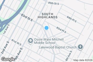 Map image of the property - 8225 Rugby Ave