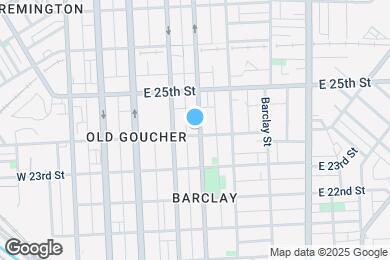 Map image of the property - 2404 N Calvert St