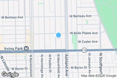 Map image of the property - 4041 N Paulina St