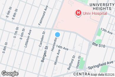 Map image of the property - 196 Hunterdon St