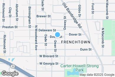 Map image of the property - 725 Dover St