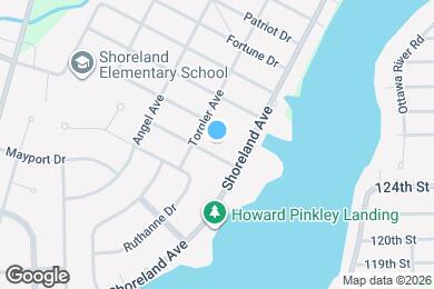 Map image of the property - 2323 Shoreland Ave