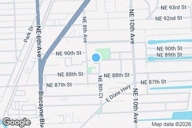 Map image of the property - 8850 NE 8th Ct