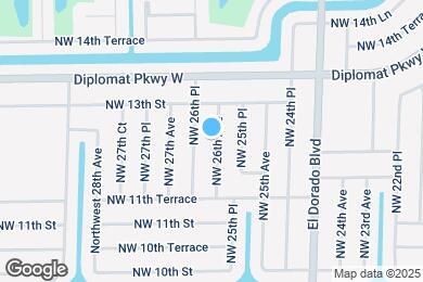 Map image of the property - 1220 NW 26th Ave