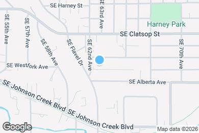 Map image of the property - 6237-6239 SE Fern Ave