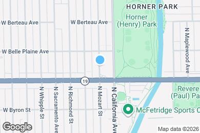 Map image of the property - 4047 N Mozart St