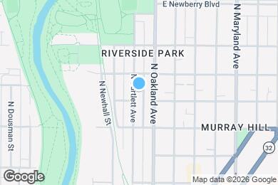 Map image of the property - 2564 N Bartlett Ave