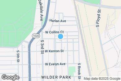 Map image of the property - 120 W Garrett St